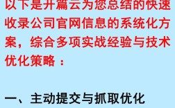 新手如何快速让网站被搜索引擎收录？