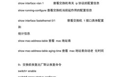 思科交换机常用配置命令有哪些？