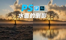 PS如何改变湖水颜色？