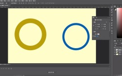 PS如何画剪切圆环？
