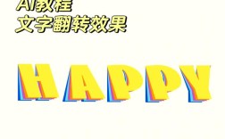 AI中如何让文字倾斜？