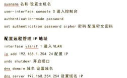 华为交换机配置命令缩写有哪些？