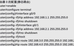 静态路由设置命令有哪些？