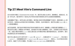 vim 命令技巧有哪些实用技巧？
