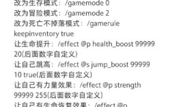我的世界命令有哪些？