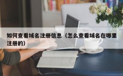 如何查看域名注册信息（怎么查看域名在哪里注册的）