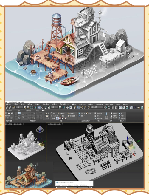 如何利用ps的3d功能制作屋顶-图2 如何利用ps的3d功能制作屋顶-图2