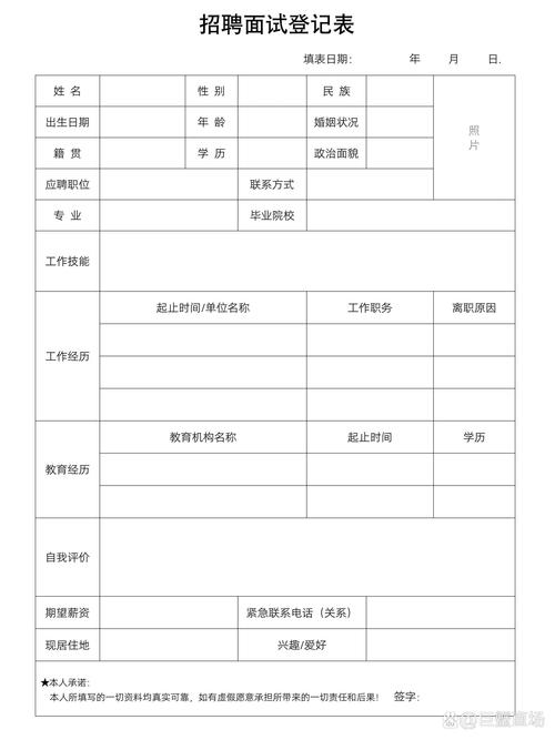 word招聘表,Word招聘表怎么制作高效?-图2 word招聘表,Word招聘表怎么制作高效?-图2