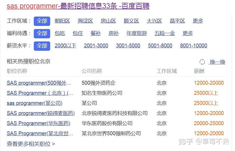 sas programmer 招聘,SAS程序员招聘,技能与经验要求有哪些?-图3 sas programmer 招聘,SAS程序员招聘,技能与经验要求有哪些?-图3
