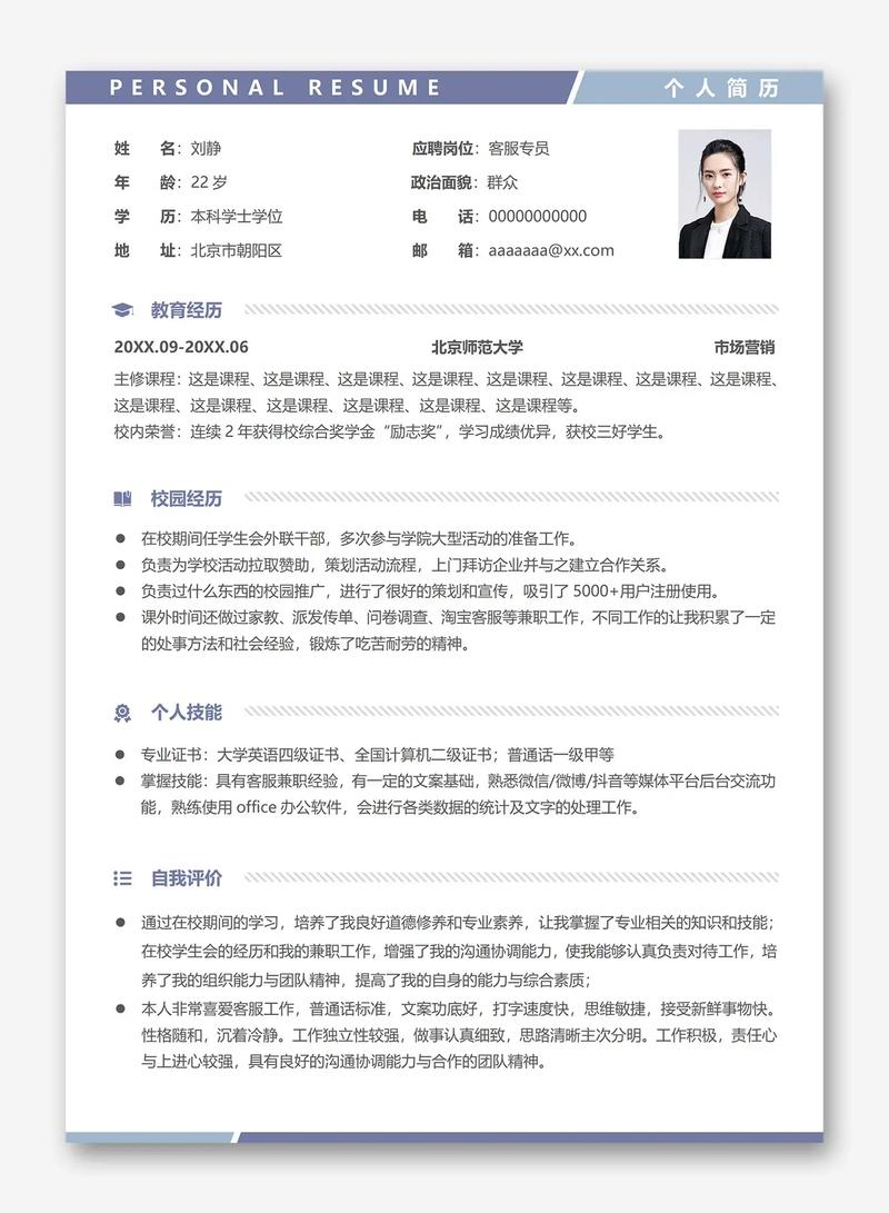 怎么做招聘简历模板，如何设计招聘简历模板？-图2