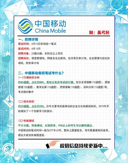 移动招聘考试考什么，移动招聘考试具体考哪些内容？-图2