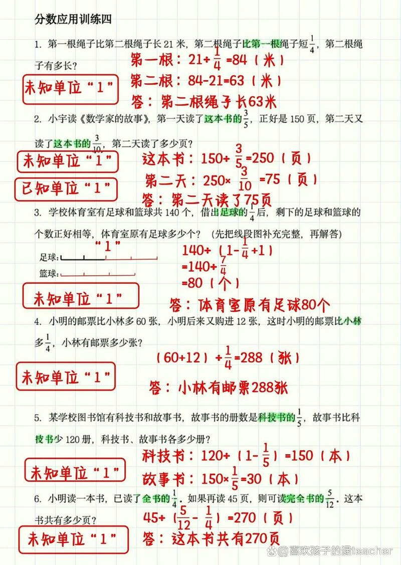 分数应用题该如何突破，分数应用题解题技巧有哪些？-图1