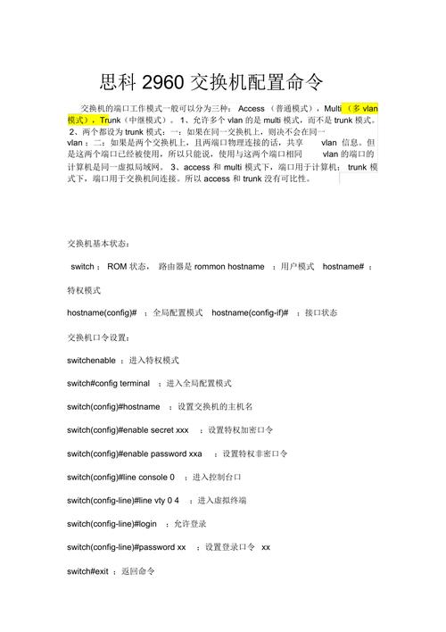 思科路由命令有哪些核心配置步骤？-图1