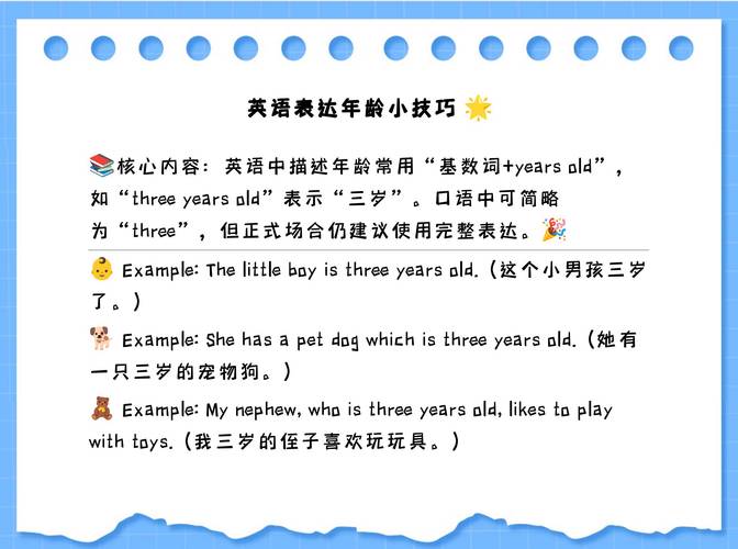 英语表达年龄有哪些地道说法？-图1