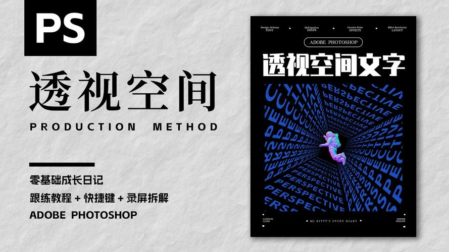 PS如何快速制作立体透视字体？-图2