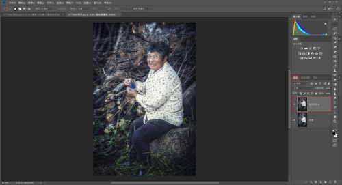 Photoshop如何给人物调出黑色影调？-图2