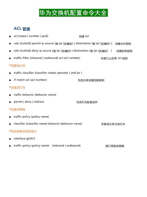 华为核心交换机配置命令有哪些常用指令？-图1