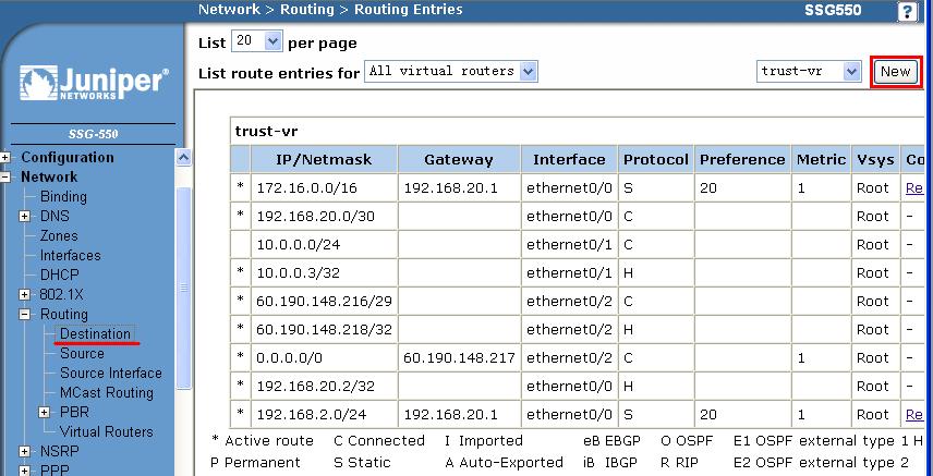 Juniper SSG20命令有哪些常用操作?-图1 Juniper SSG20命令有哪些常用操作?-图1