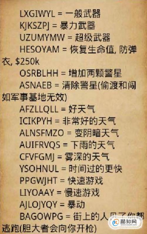 侠盗飞车命令怎么输入?-图1 侠盗飞车命令怎么输入?-图1