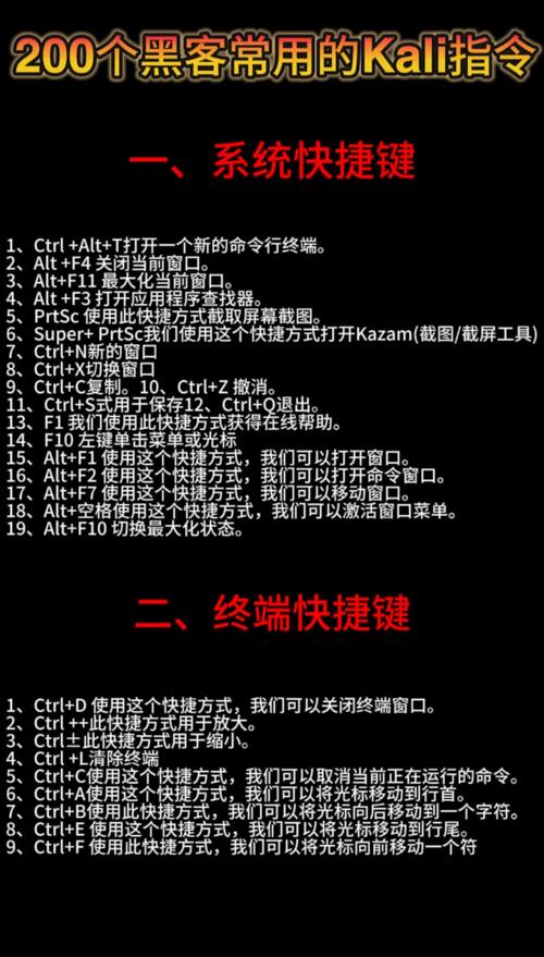 Kali终端命令大全,有哪些常用命令?-图1 Kali终端命令大全,有哪些常用命令?-图1