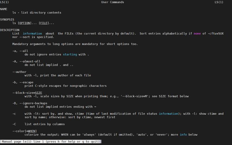 Linux查询命令帮助,常用命令有哪些?-图3 Linux查询命令帮助,常用命令有哪些?-图3