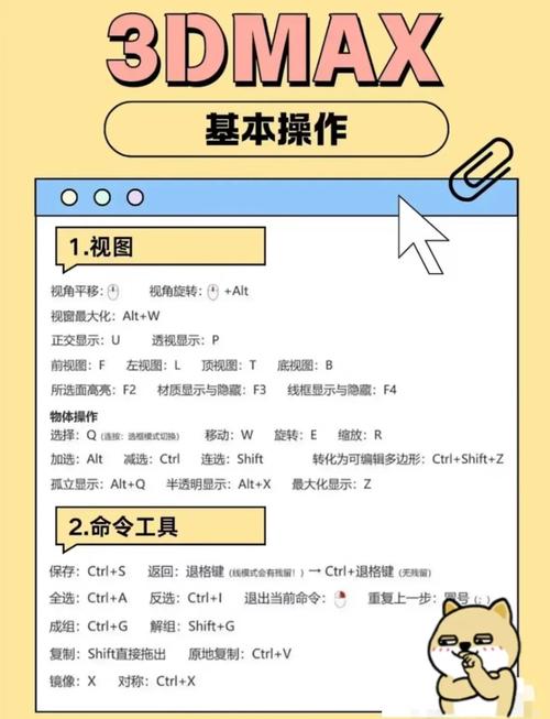 3dsmax命令快捷键有哪些?-图3 3dsmax命令快捷键有哪些?-图3