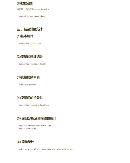 Stata基本命令有哪些?-图1 Stata基本命令有哪些?-图1