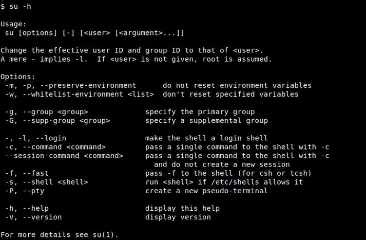 su命令如何实现用户切换?-图2 su命令如何实现用户切换?-图2