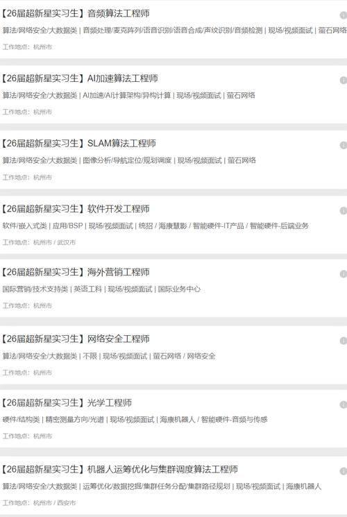 海康2017招聘有何具体要求与岗位?-图3 海康2017招聘有何具体要求与岗位?-图3