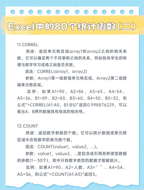 Excel统计命令有哪些常用功能?-图2 Excel统计命令有哪些常用功能?-图2