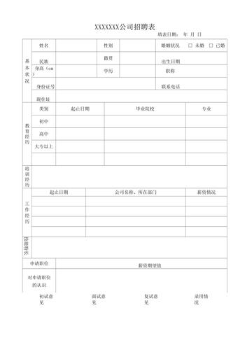 招聘表模本有哪些必备要素?-图3 招聘表模本有哪些必备要素?-图3