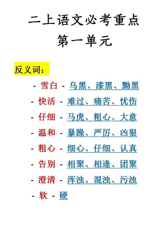 反义词如何准确掌握?关键在哪?-图3 反义词如何准确掌握?关键在哪?-图3