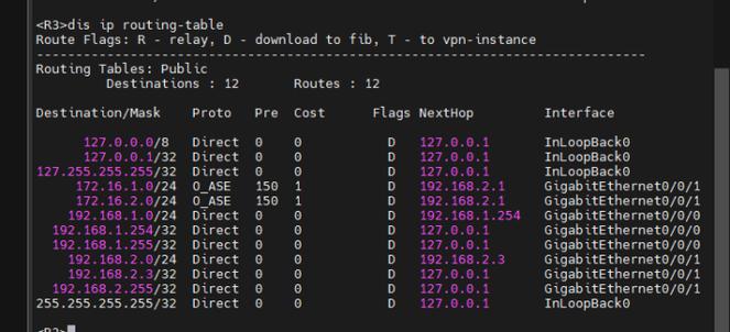 Cisco路由表查看命令有哪些?-图3 Cisco路由表查看命令有哪些?-图3