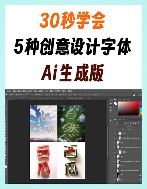 AI如何制作惊艳字体效果？-图3
