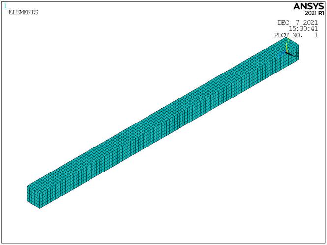 ANSYS悬臂梁命令流如何正确编写与调试?-图3 ANSYS悬臂梁命令流如何正确编写与调试?-图3