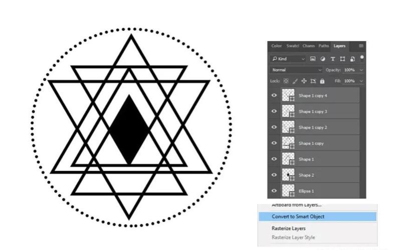PS绘制几何图案有哪些实用技巧？-图2