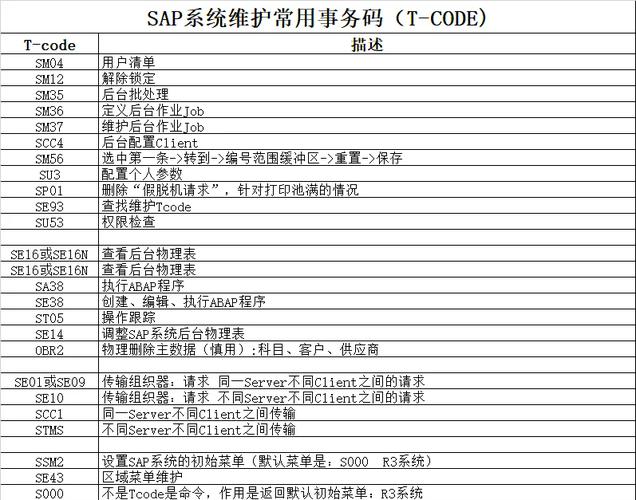 SAP常用命令有哪些？-图2