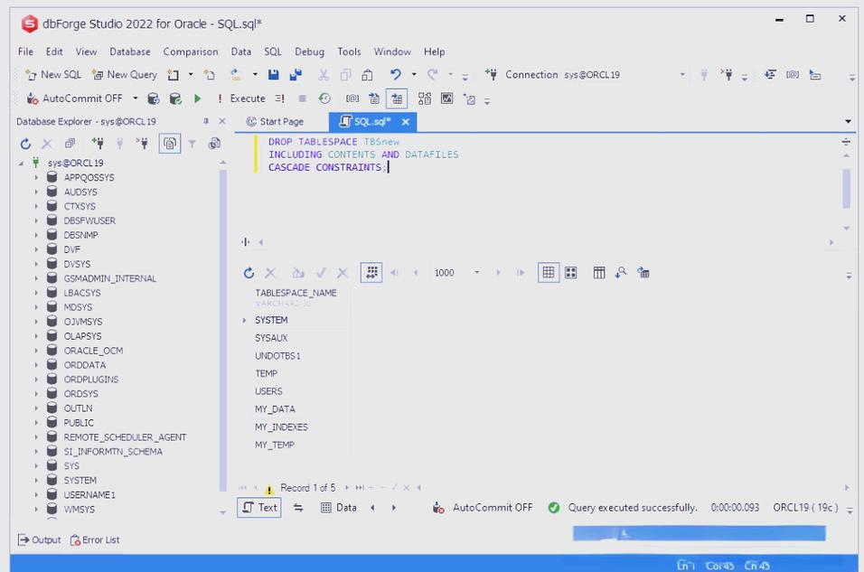 Oracle删除表空间命令是什么?-图3 Oracle删除表空间命令是什么?-图3