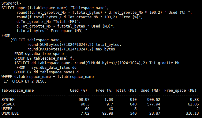 Oracle删除表空间命令是什么?-图1 Oracle删除表空间命令是什么?-图1