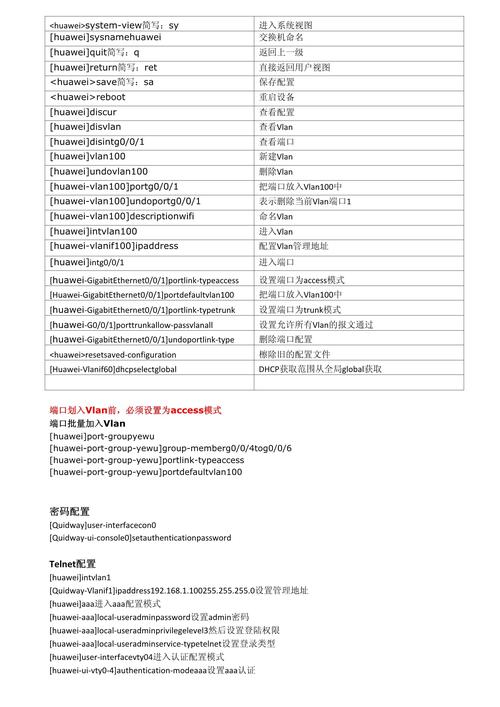 华为6720命令有哪些具体用途？-图1