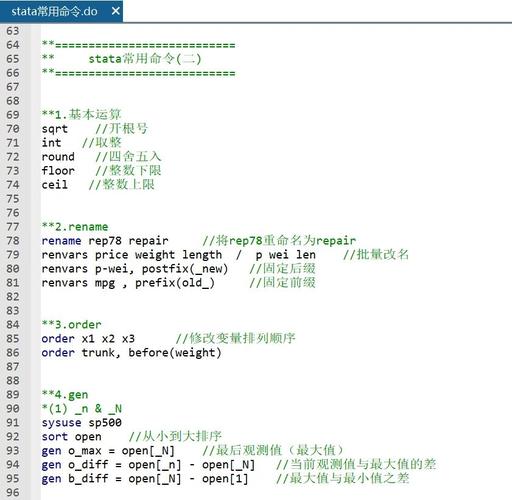 Stata 12命令有哪些基础操作与常用函数?-图1 Stata 12命令有哪些基础操作与常用函数?-图1