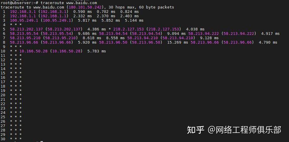 tracert命令如何精准定位网络延迟节点?其原理与实际故障排查步骤是怎样的?-图3 tracert命令如何精准定位网络延迟节点?其原理与实际故障排查步骤是怎样的?-图3