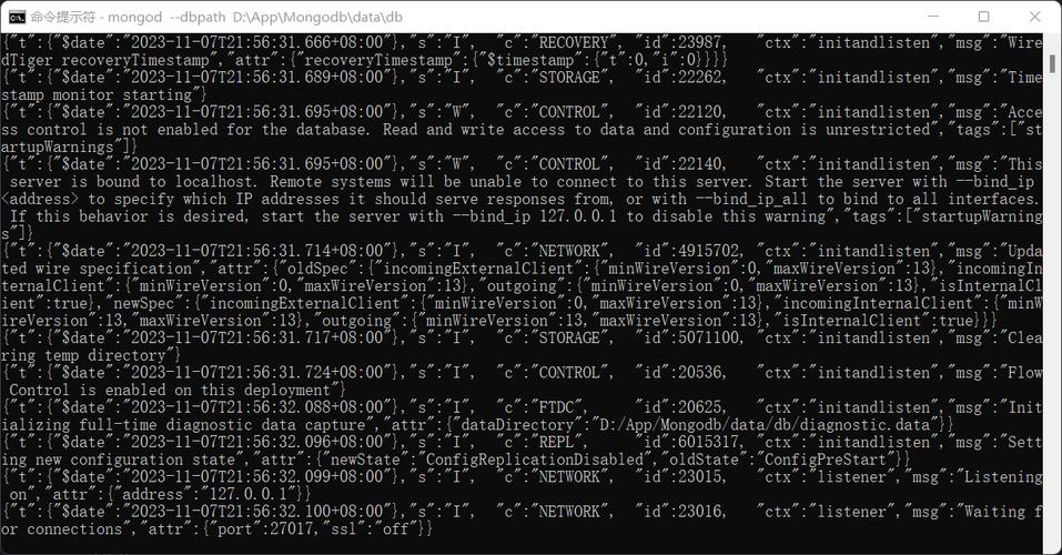mongo命令行如何连接数据库？-图1